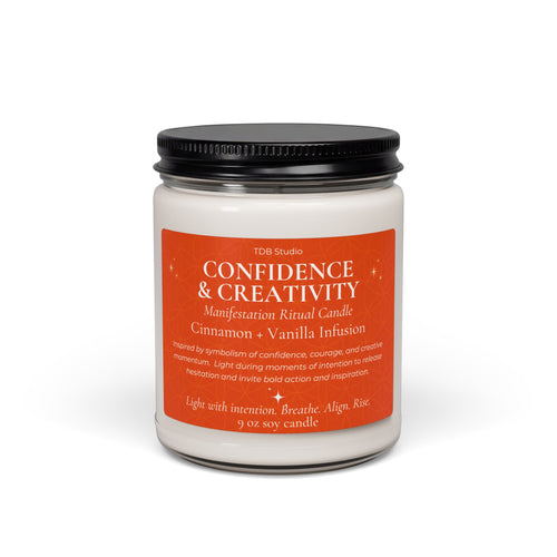 Confidence & Creativity Ritual Candle | Cinnamon + Vanilla | 9 oz