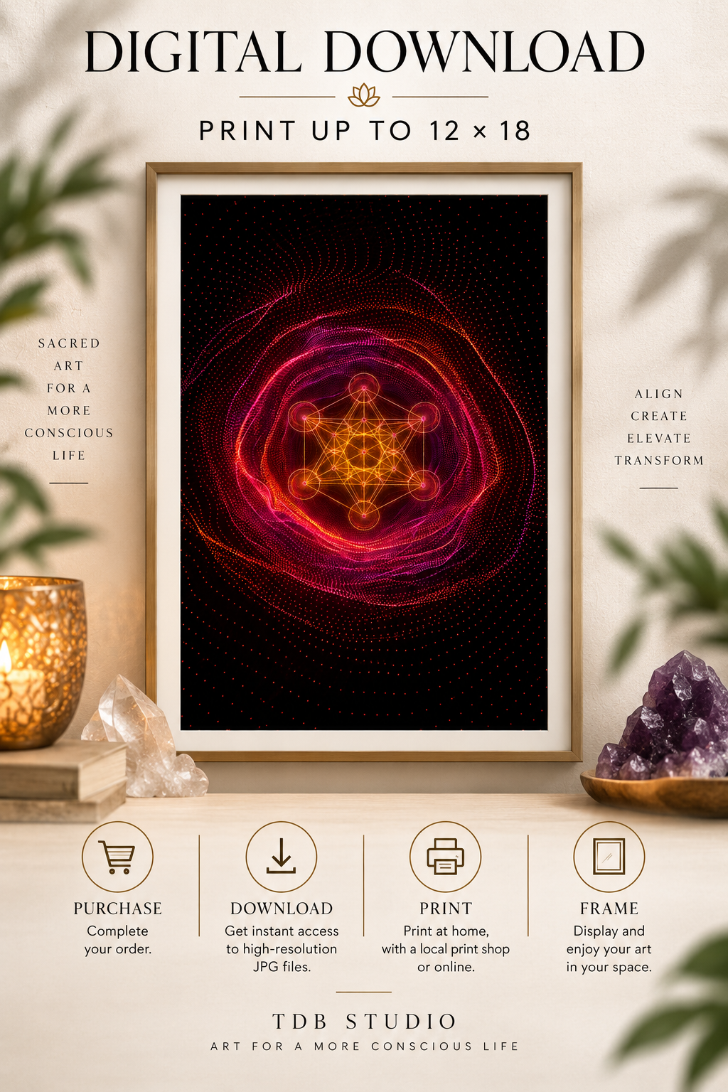 Sacred Geometry Portal — Soul Art Digital Print