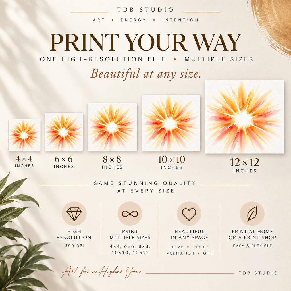 Solar Embodiment — Soul Art Digital Print