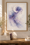 Moon Goddess Rising — Soul Art Digital Print