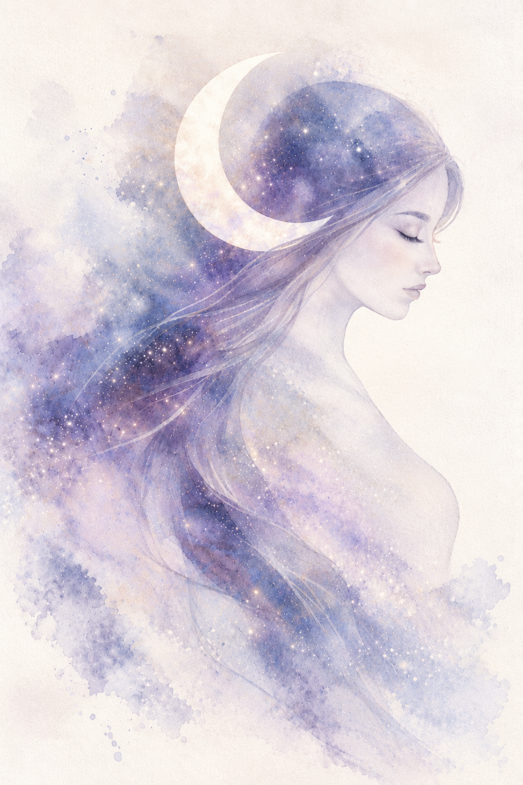 Moon Goddess Rising — Soul Art Digital Print