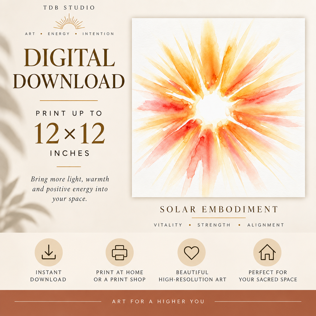 Solar Embodiment — Soul Art Digital Print