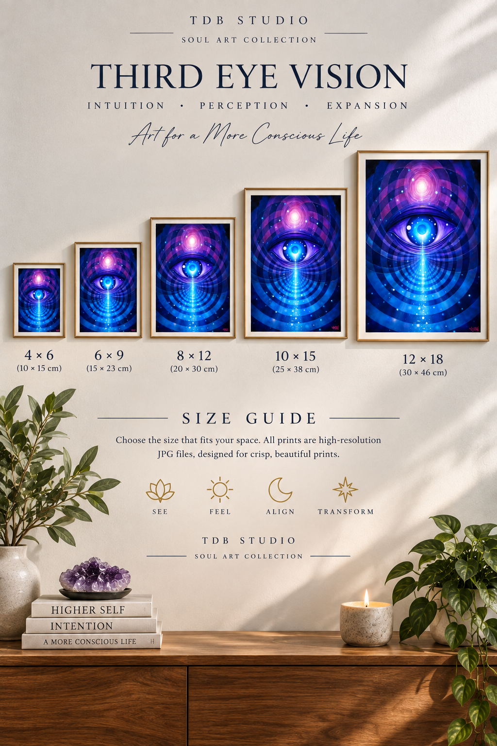 Third Eye Vision — Soul Art Digital Print