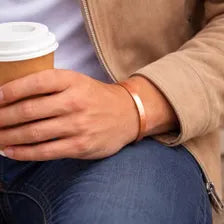 100% Pure Copper Bracelet for Men & Women | Adjustable Cuff Bracelet | Solid Copper Healing Jewelry | Minimalist Bracelet Gift for Him Her