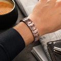 Magnetic Copper Bracelet for Men, Pure Copper Link Bracelet, Mens Arthritis Relief Jewelry, Adjustable Wristband Gift for Him