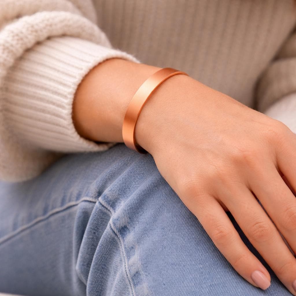 100% Pure Copper Magnetic Bracelet for Men & Women | Adjustable Healing Cuff | Arthritis Pain Relief Jewelry | Energy Balance Wellness Gift