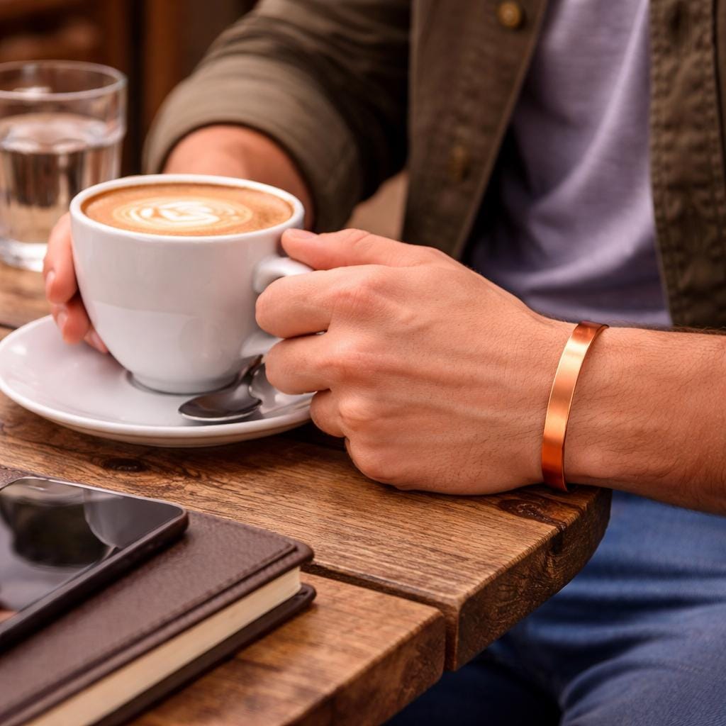 100% Pure Copper Magnetic Bracelet for Men & Women | Adjustable Healing Cuff | Arthritis Pain Relief Jewelry | Energy Balance Wellness Gift