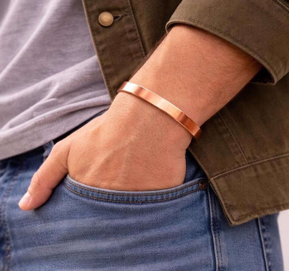100% Pure Copper Magnetic Bracelet for Men & Women | Adjustable Healing Cuff | Arthritis Pain Relief Jewelry | Energy Balance Wellness Gift